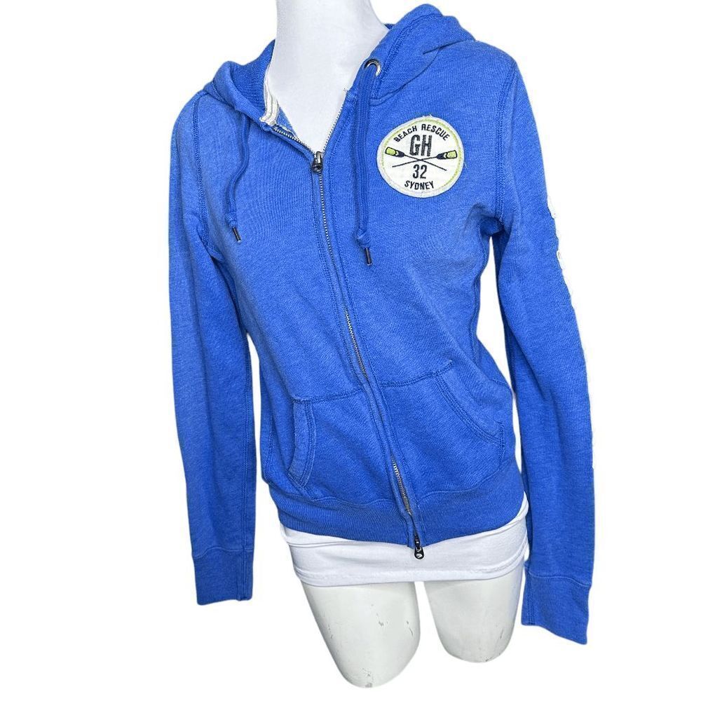 Gilly Hicks full zip hoodie blue medium